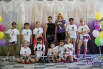 Roller Dance Owl with sponsor of the project Geeta Chabra